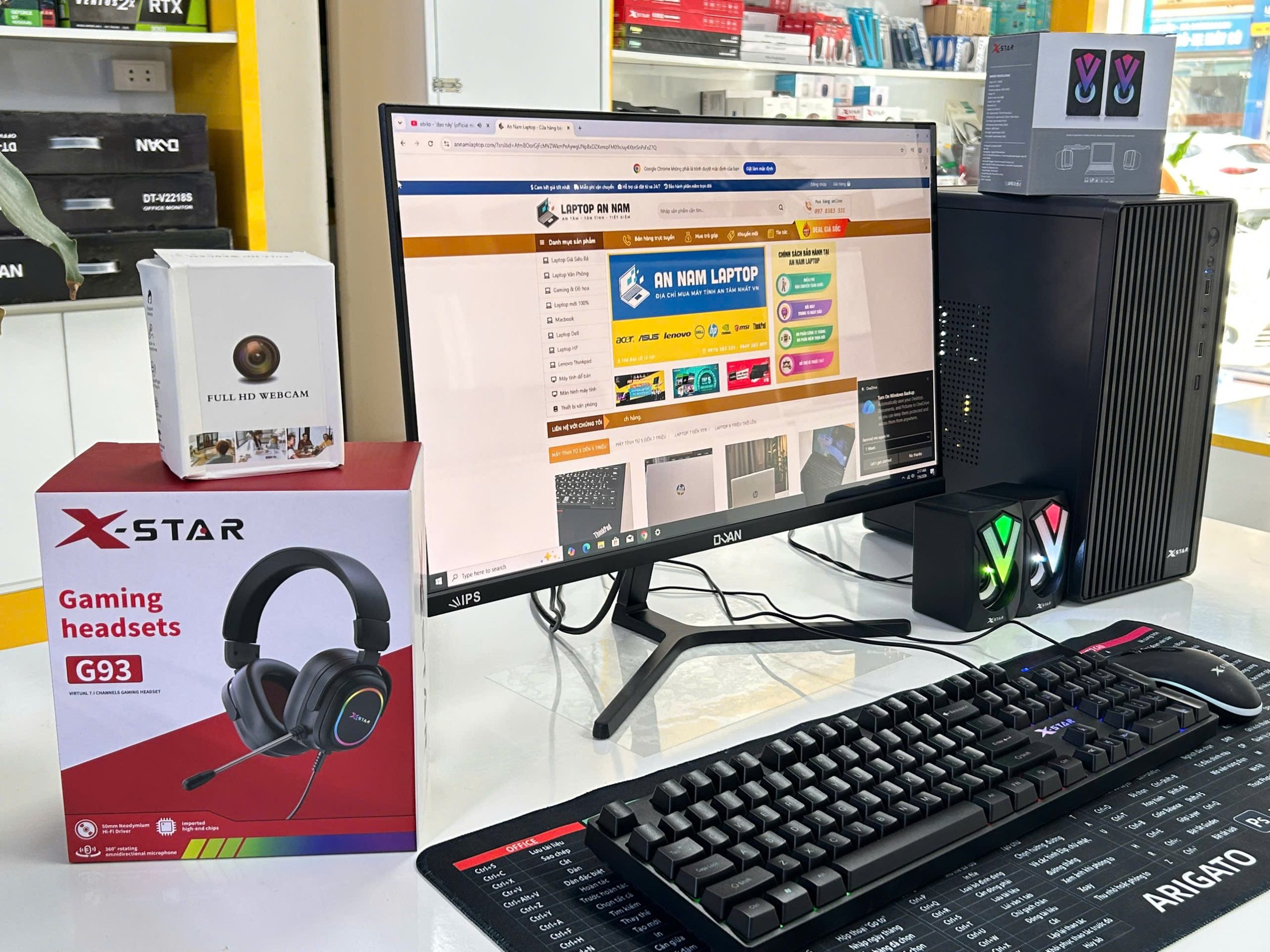 PC Main H81 4590 X350 i5/16G/SSD256GB màn hình Dual 24inch Full HD 100hz - An Nam Laptop Thanh Hóa - Cổng kết nối