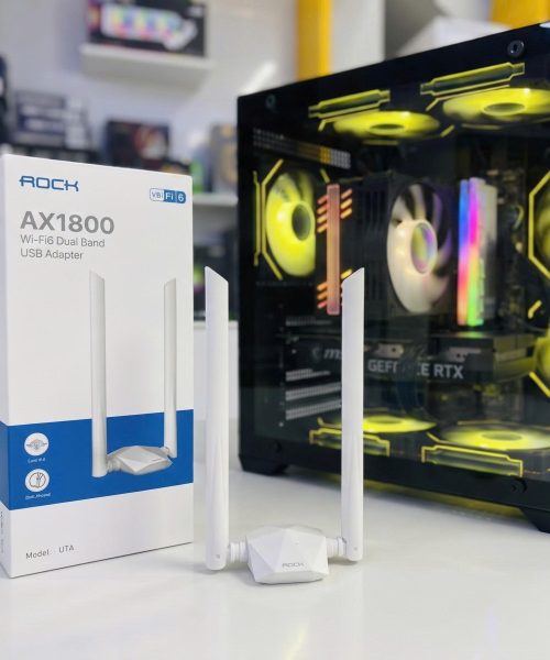 Bộ Thu Wi-Fi 6 USB ROCK AX1800 – Sóng Mạnh Xuyên Tường, Tốc Độ Siêu Tốc Cho PC & Laptop